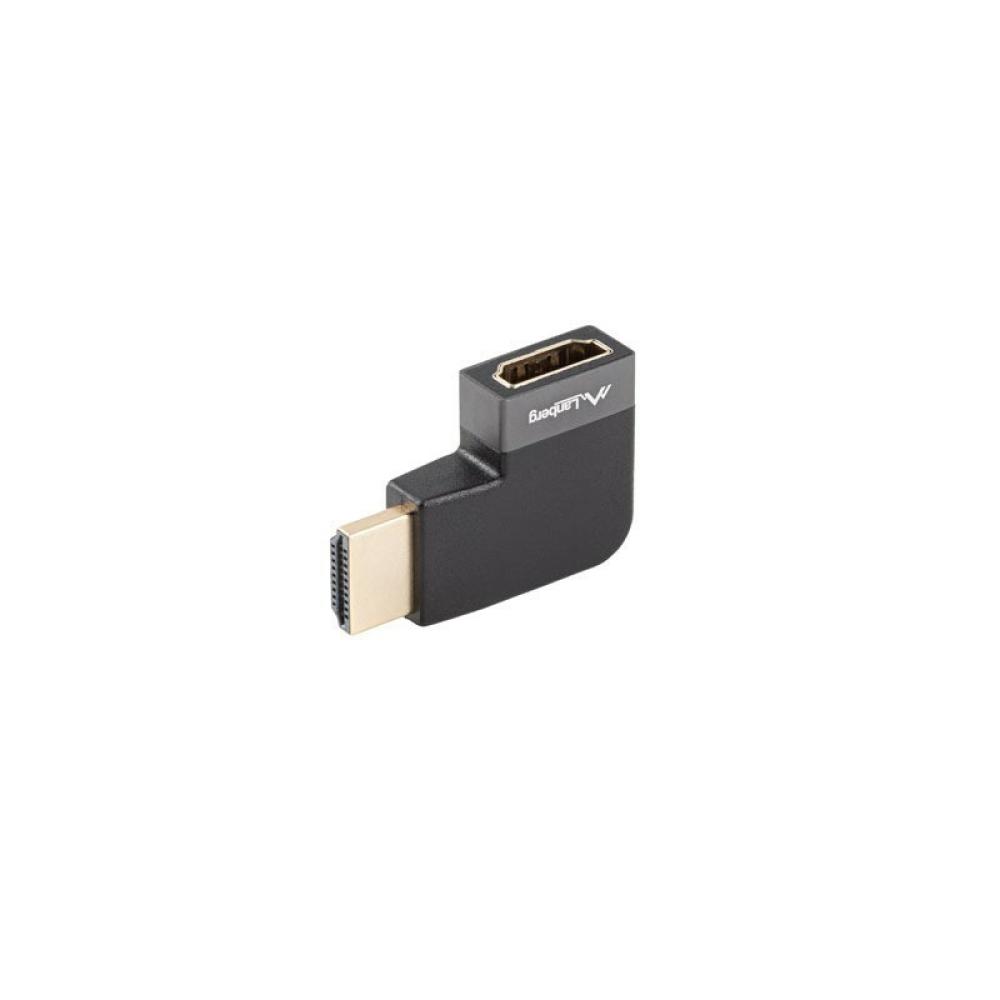 Lanberg - AD-HDMI-10 adaptador de cable de vídeo HDMI tipo A (Estándar) Negro, Plata