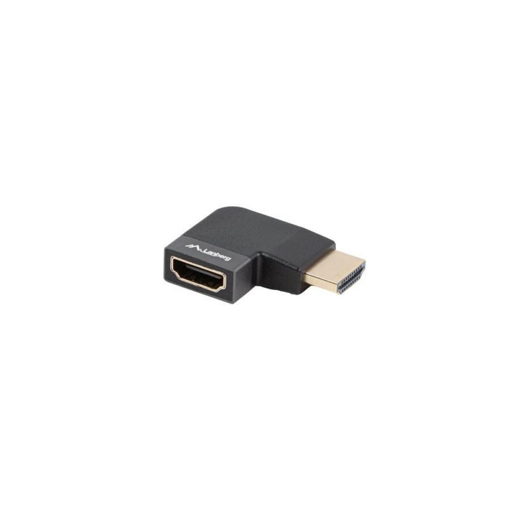 Lanberg - AD-HDMI-10 adaptador de cable de vídeo HDMI tipo A (Estándar) Negro, Plata