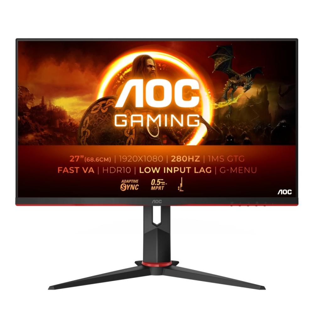 AOC - G2 27G2ZN3/BK pantalla para PC 68,6 cm (27") 1920 x 1080 Pixeles Full HD LCD Negro, Rojo