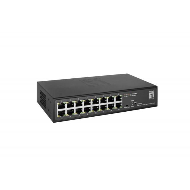 LevelOne - GES-2216 switch Gestionado L2 Gigabit Ethernet (10/100/1000) Negro