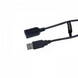 V7 - Cable de extensión USB negro con conector USB 2.0 A hembra a USB 2.0 A macho 1.8m 6ft