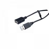 V7 - Cable de extensión USB negro con conector USB 2.0 A hembra a USB 2.0 A macho 1.8m 6ft