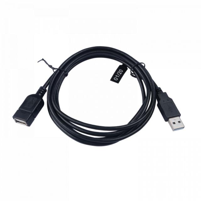 V7 - Cable de extensión USB negro con conector USB 2.0 A hembra a USB 2.0 A macho 1.8m 6ft