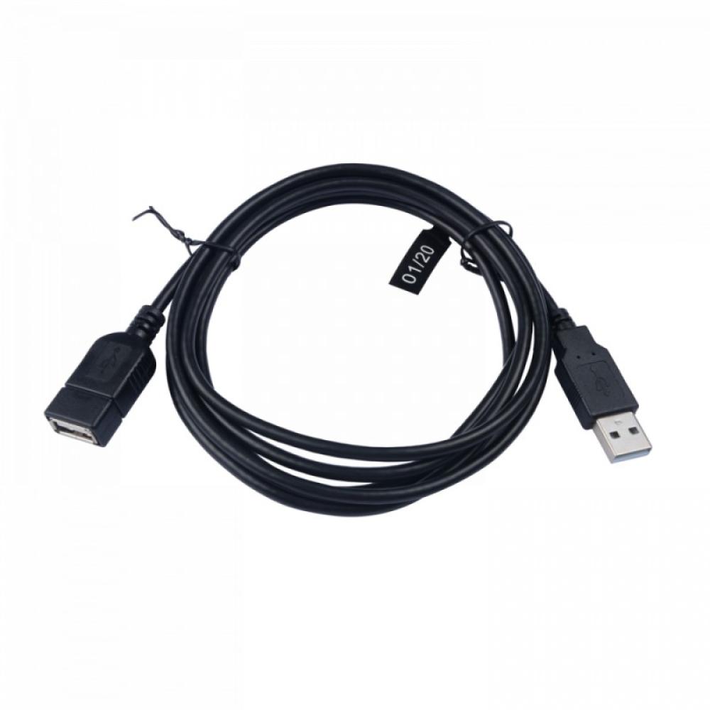 V7 - Cable de extensión USB negro con conector USB 2.0 A hembra a USB 2.0 A macho 1.8m 6ft