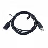 V7 - Cable de extensión USB negro con conector USB 2.0 A hembra a USB 2.0 A macho 1.8m 6ft