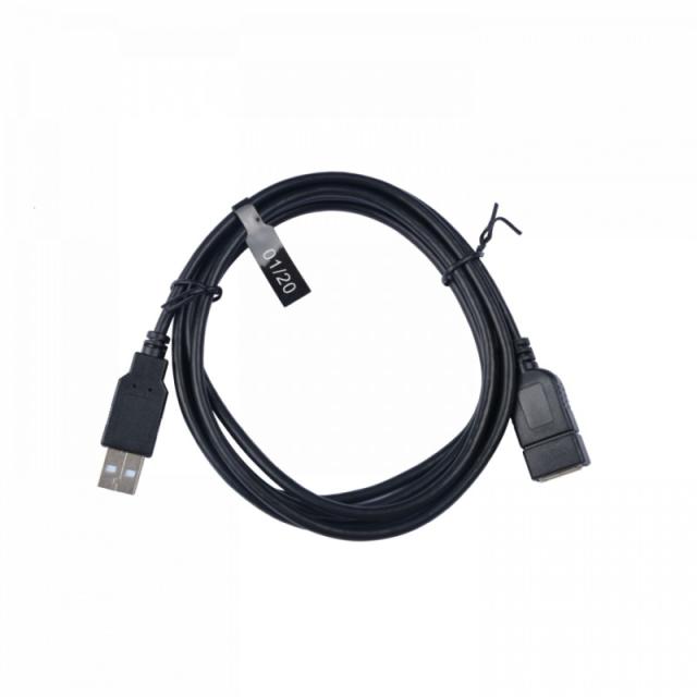 V7 - Cable de extensión USB negro con conector USB 2.0 A hembra a USB 2.0 A macho 1.8m 6ft