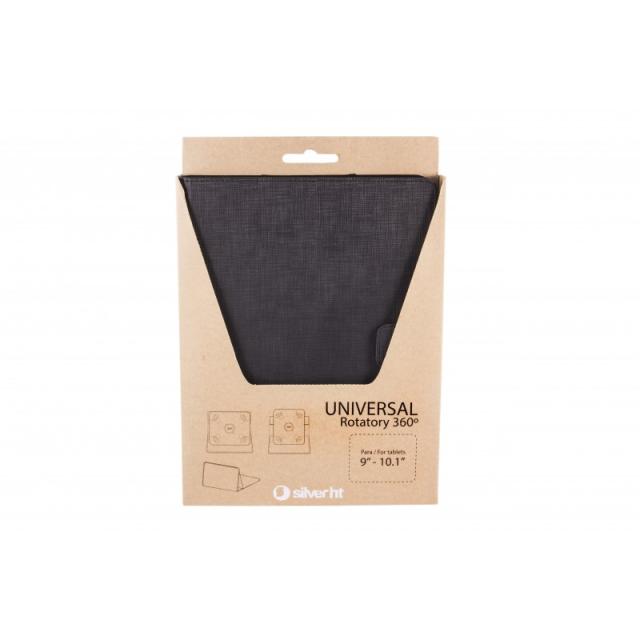 SilverHT - SILVER HT - Funda Universal Rotatory 360º (9 - 10.4) Negro