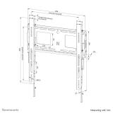 Neomounts - WL30-750BL14 Soporte de pared robusto 42-75" - fijo - bloqueable - instalación rápida - TÜV