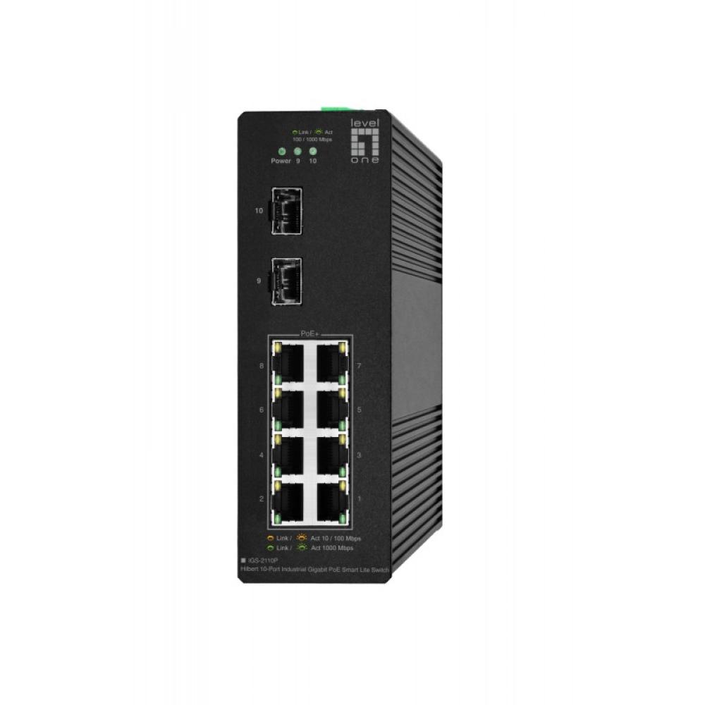 LevelOne - IGS-2110P switch Gestionado L2 Gigabit Ethernet (10/100/1000) Energía sobre Ethernet (PoE) Negro
