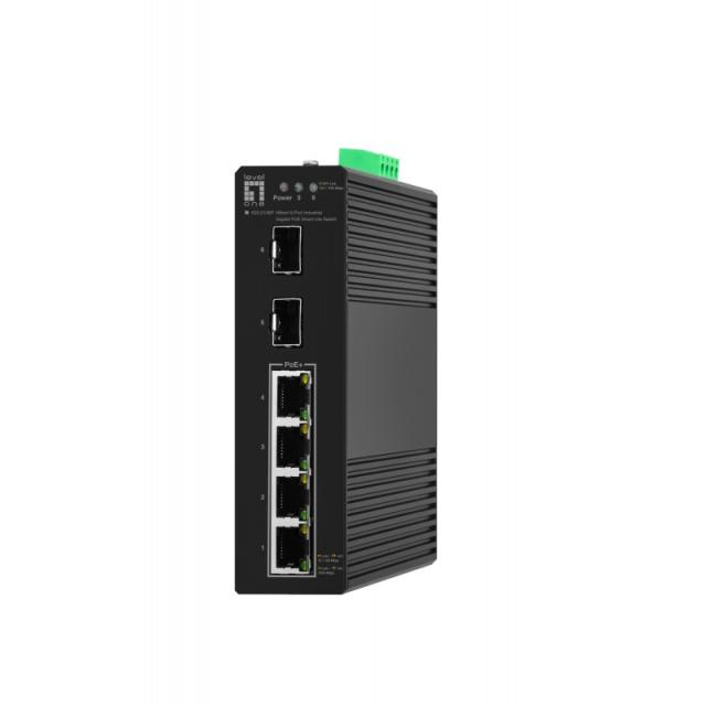 LevelOne - IGS-2106P switch Gestionado L2 Gigabit Ethernet (10/100/1000) Energía sobre Ethernet (PoE) Negro