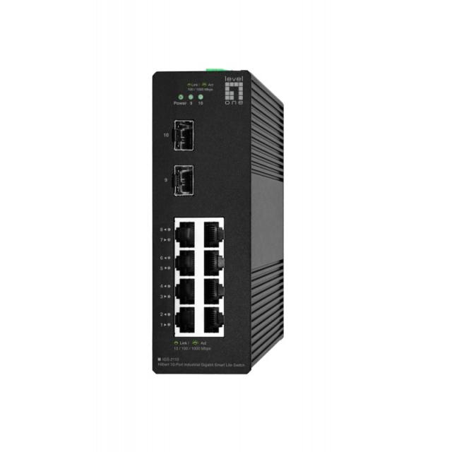 LevelOne - IGS-2110 switch Gestionado L2 Gigabit Ethernet (10/100/1000) Negro