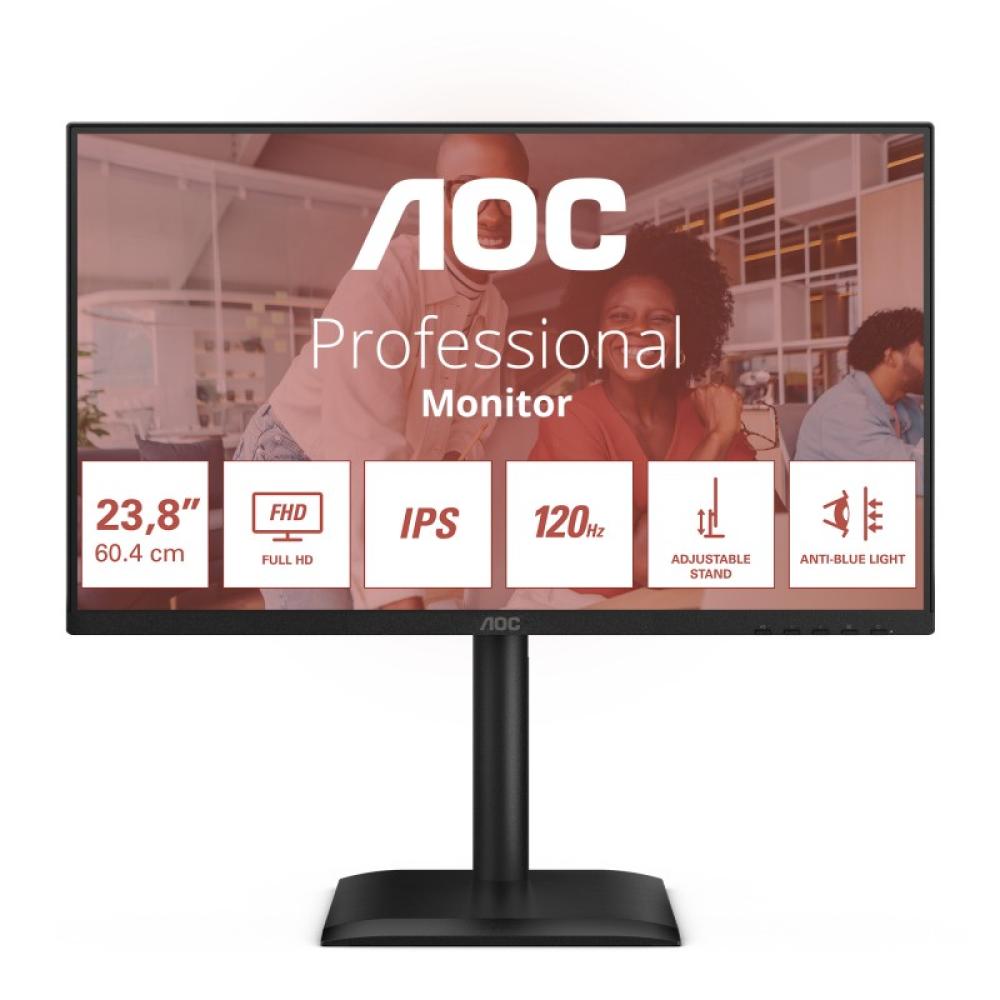 AOC - 24E4U pantalla para PC 60,5 cm (23.8") 1920 x 1080 Pixeles Full HD LED Negro