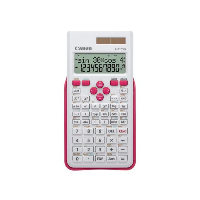 Canon - F-715SG calculadora Bolsillo Calculadora científica Rosa, Blanco