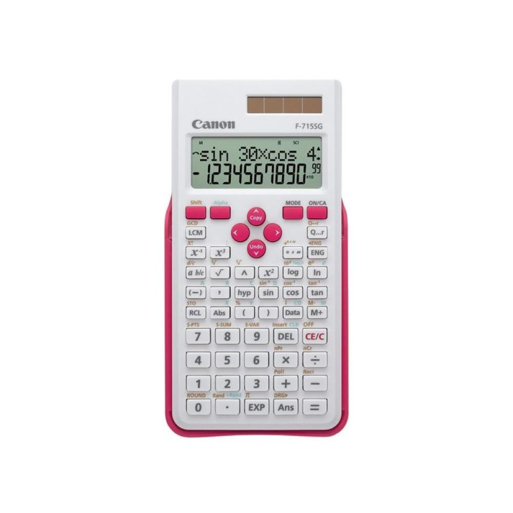 Canon - F-715SG calculadora Bolsillo Calculadora científica Rosa, Blanco