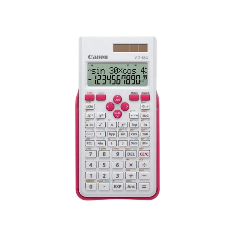 Canon - F-715SG calculadora Bolsillo Calculadora científica Rosa, Blanco