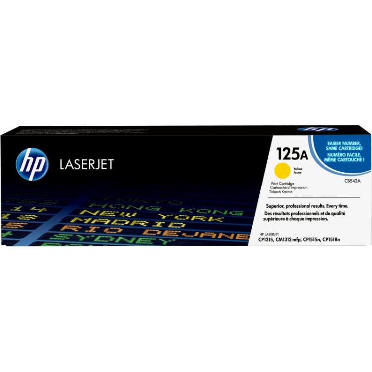 HP - Cartucho de tóner original LaserJet 125A amarillo