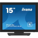 iiyama - ProLite T1532MSC-B1S pantalla para PC 38,1 cm (15") 1024 x 768 Pixeles XGA LCD Pantalla táctil Negro