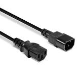 Lindy - 30320 cable de transmisión Negro 0,5 m C14 acoplador C13 acoplador