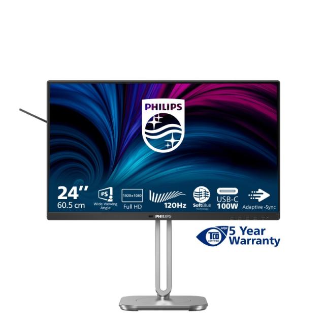 Philips - 4000 series 24B2U4301/00 pantalla para PC 60,5 cm (23.8") 1920 x 1080 Pixeles Full HD LCD Gris