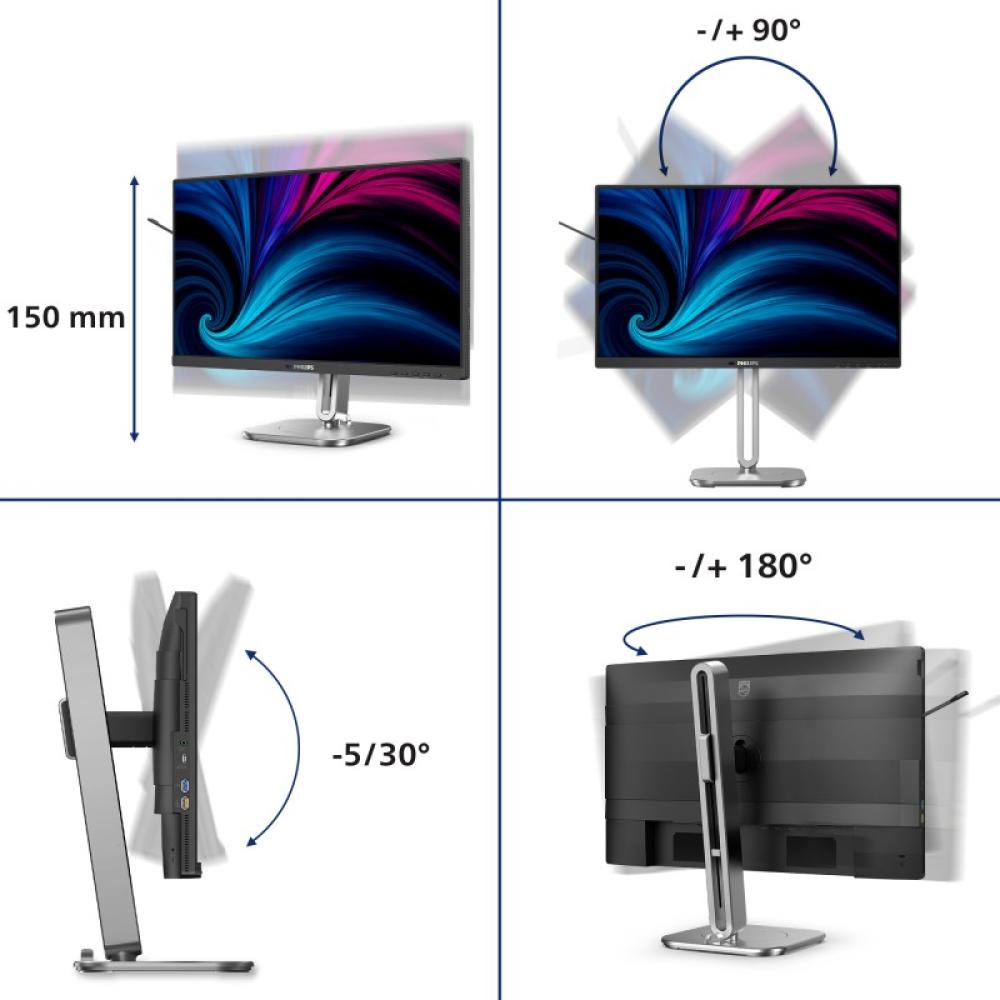 Philips - 4000 series 24B2U4301/00 pantalla para PC 60,5 cm (23.8") 1920 x 1080 Pixeles Full HD LCD Gris