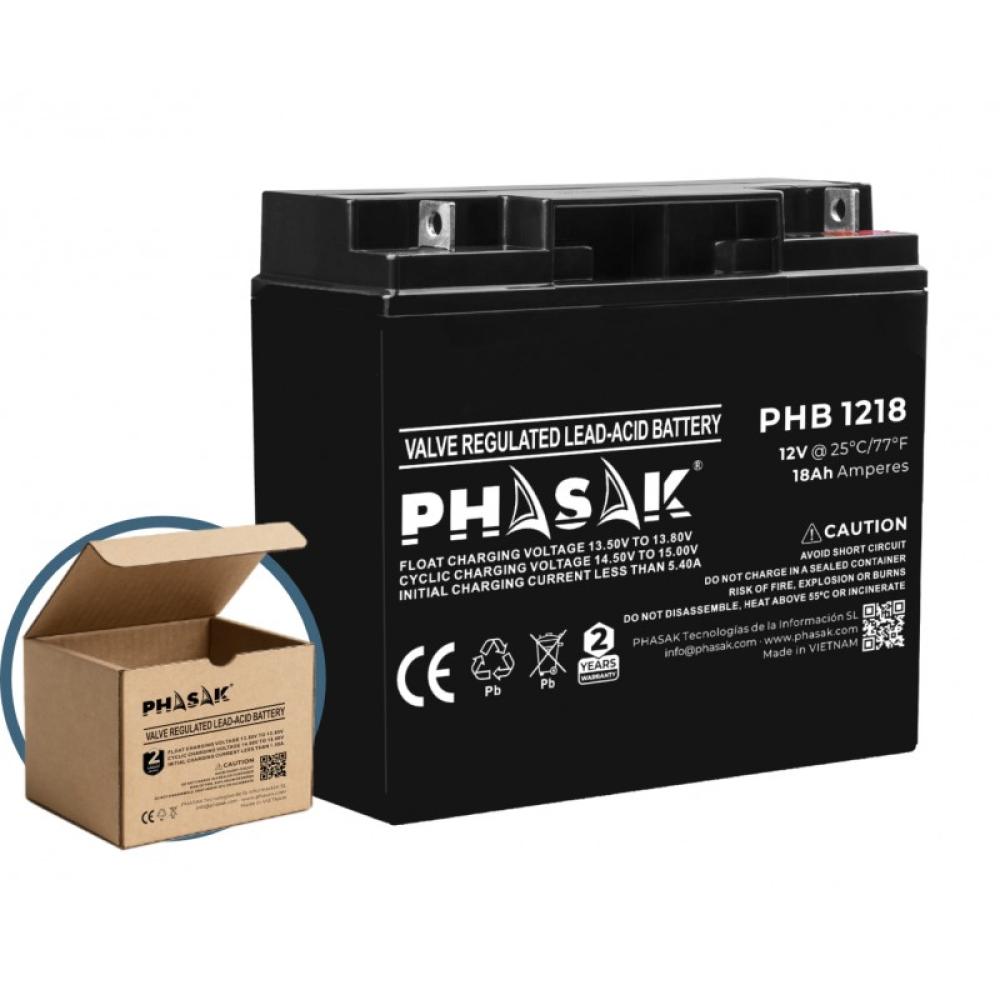 Phasak - Batería 12V 18Ah – PHB 1218