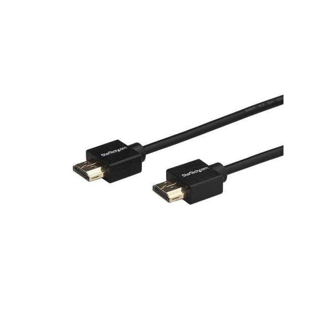 StarTech.com - Cable HDMI 2.0 Delgado de Alta Velocidad con Ethernet 4K 60Hz de 2m - HDR10 - Conectores con Agarre