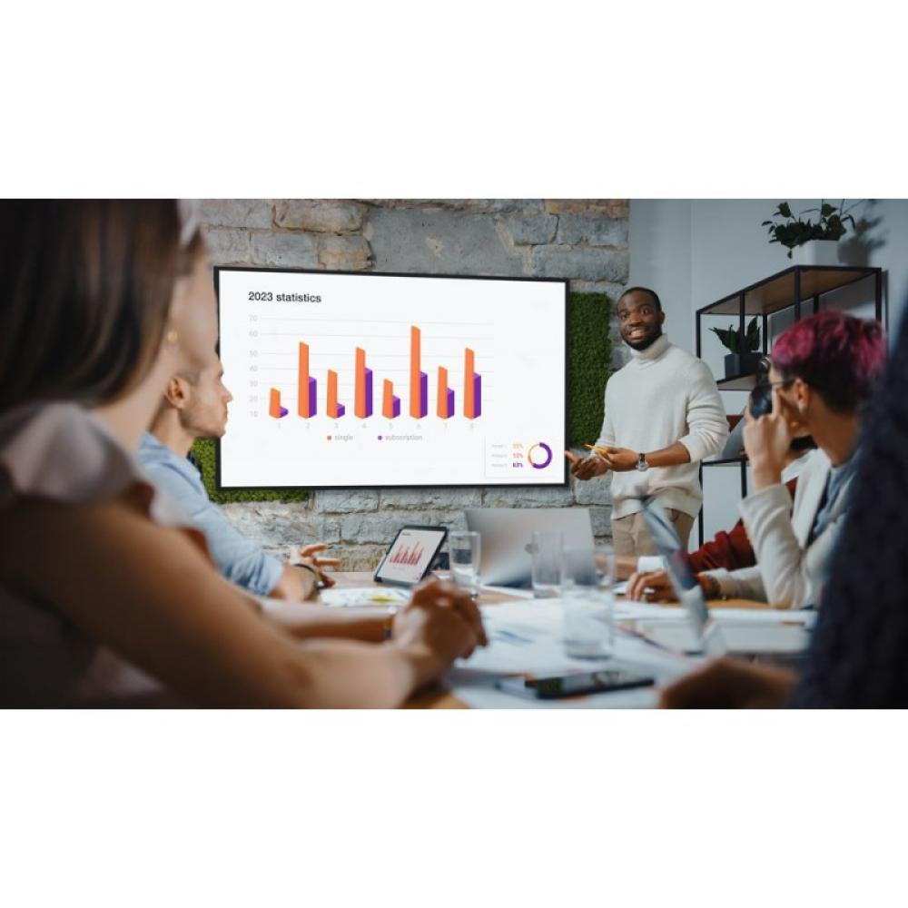 Optoma - N3651K Pantalla plana para señalización digital 165,1 cm (65") LED Wifi 450 cd / m² 4K Ultra HD Negro Android 11 24/7