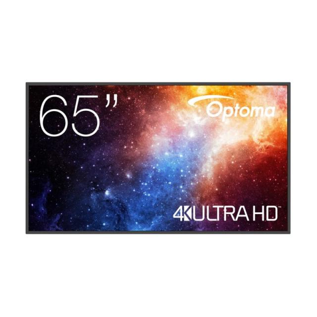 Optoma - N3651K Pantalla plana para señalización digital 165,1 cm (65") LED Wifi 450 cd / m² 4K Ultra HD Negro Android 11 24/7