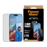 PanzerGlass - 2-Way Privacy Screen Protector iPhone 17 Pro / Ultra-Wide Fit w. EasyAligner Protector de pantalla Apple 1 pieza(s