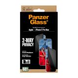 PanzerGlass - 2-Way Privacy Screen Protector iPhone 17 Pro Max / Ultra-Wide Fit w. EasyAligner Protector de pantalla Apple 1 pie