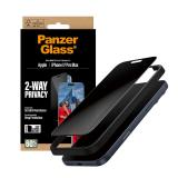 PanzerGlass - 2-Way Privacy Screen Protector iPhone 17 Pro Max / Ultra-Wide Fit w. EasyAligner Protector de pantalla Apple 1 pie