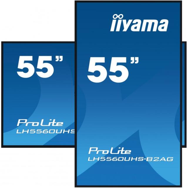 iiyama - LH5560UHS-B2AG pantalla de señalización Pizarra de caballete digital 138,7 cm (54.6") LED Wifi 500 cd / m² 4K Ultra HD