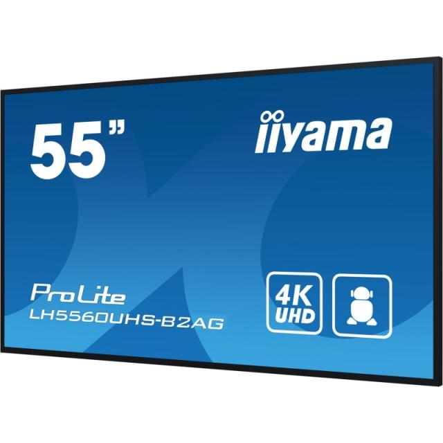 iiyama - LH5560UHS-B2AG pantalla de señalización Pizarra de caballete digital 138,7 cm (54.6") LED Wifi 500 cd / m² 4K Ultra HD