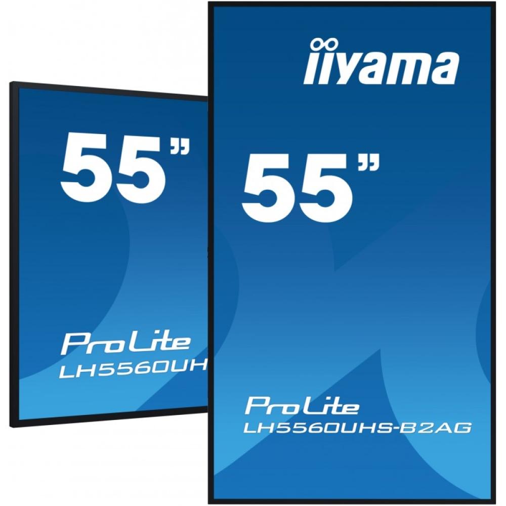 iiyama - LH5560UHS-B2AG pantalla de señalización Pizarra de caballete digital 138,7 cm (54.6") LED Wifi 500 cd / m² 4K Ultra HD