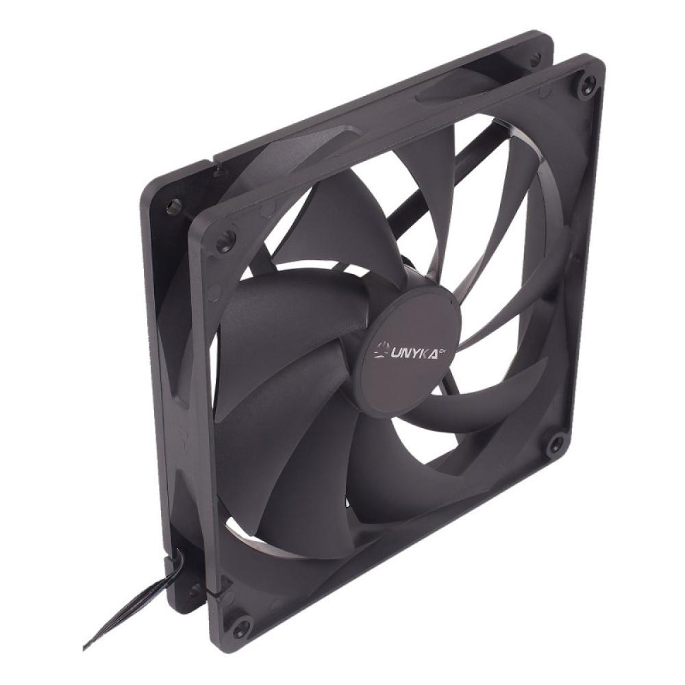 UNYKAch - 140 mm Carcasa del ordenador Ventilador 14 cm Negro