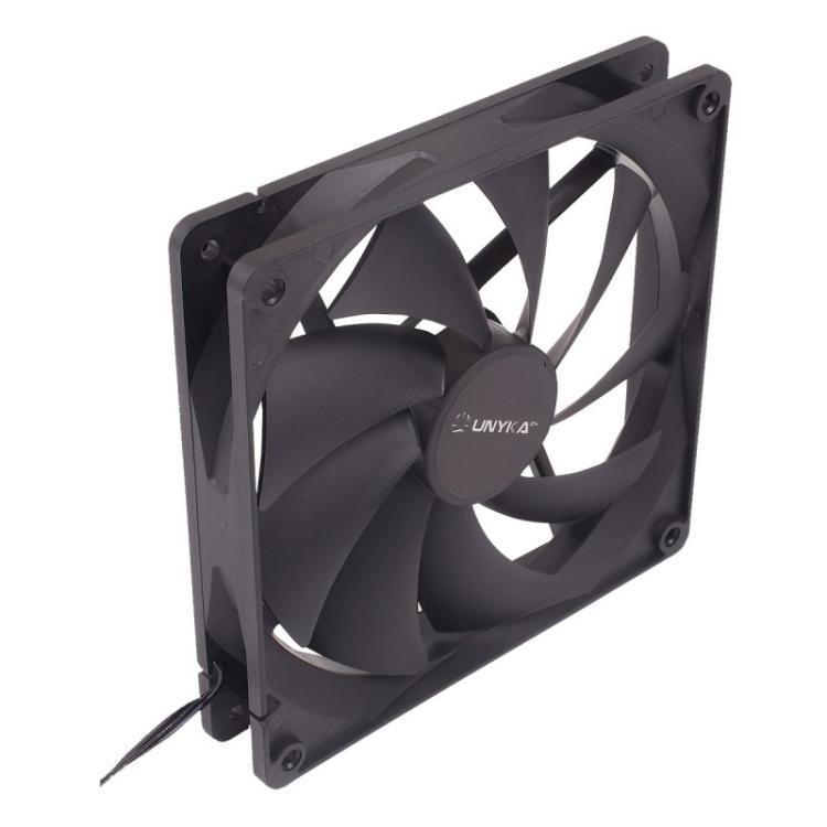 UNYKAch - 140 mm Carcasa del ordenador Ventilador 14 cm Negro