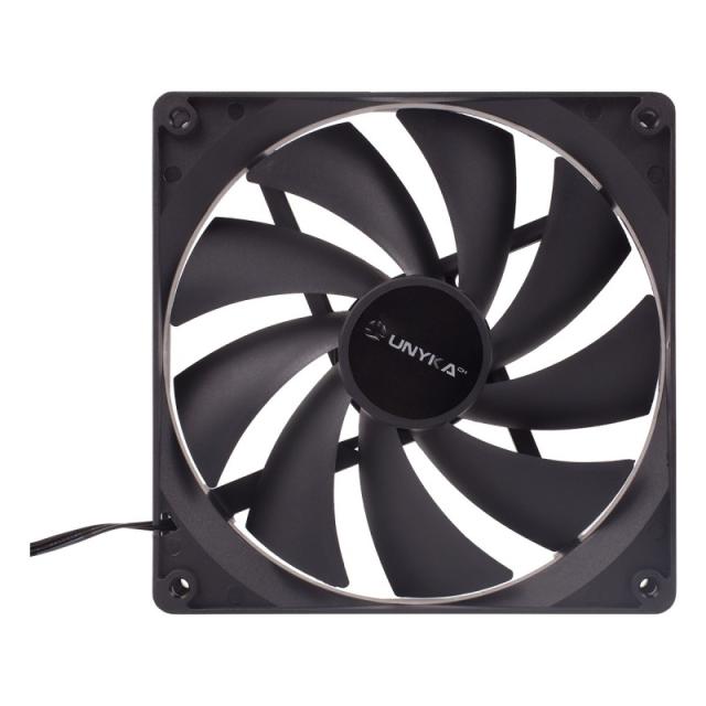 UNYKAch - 140 mm Carcasa del ordenador Ventilador 14 cm Negro