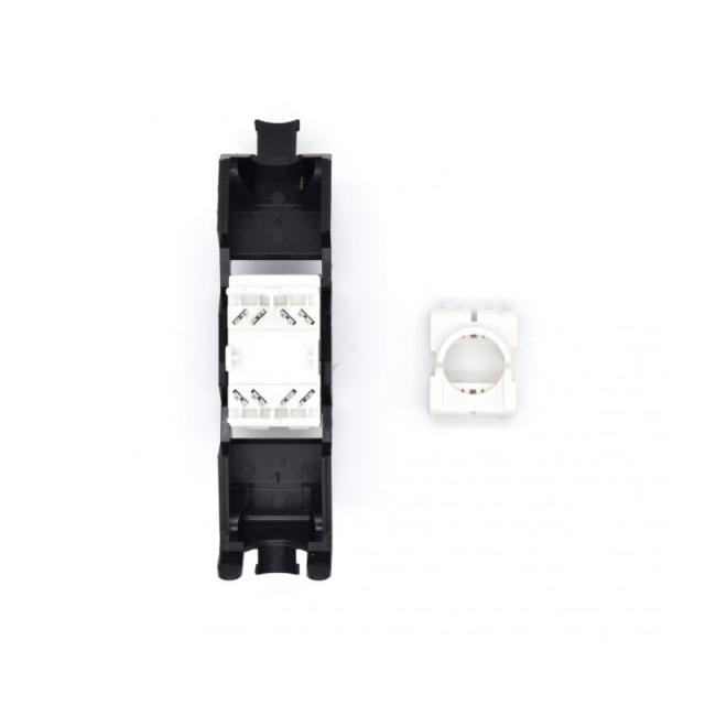 WP - WPC-KEY-6AUP-TL/BL conector RJ45 Negro, Blanco