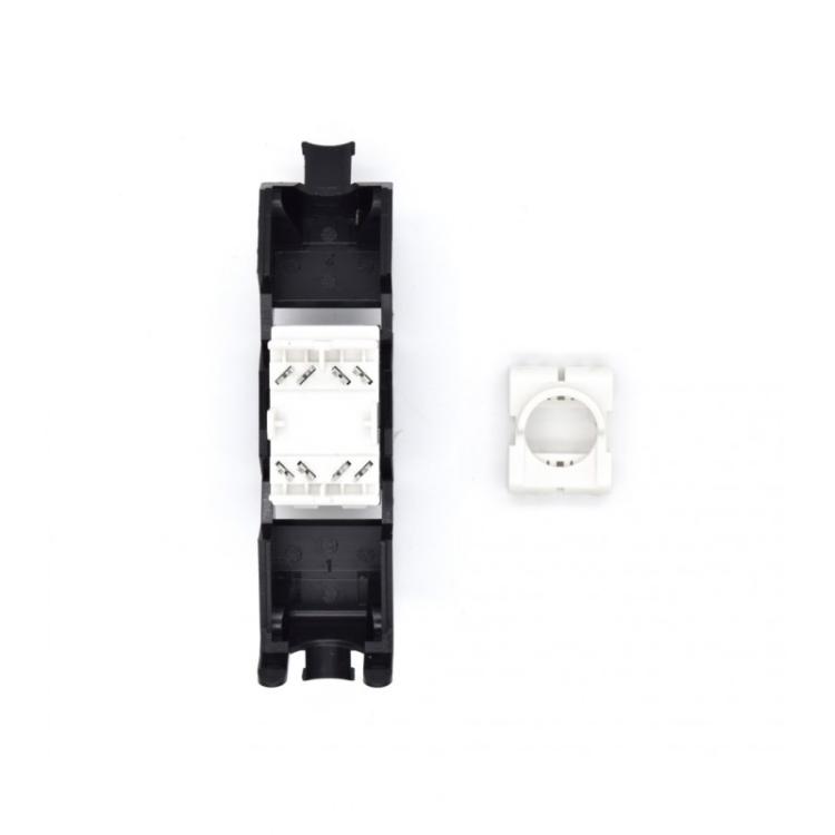 WP - WPC-KEY-6AUP-TL/BL conector RJ45 Negro, Blanco
