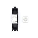 WP - WPC-KEY-6AUP-TL/BL conector RJ45 Negro, Blanco