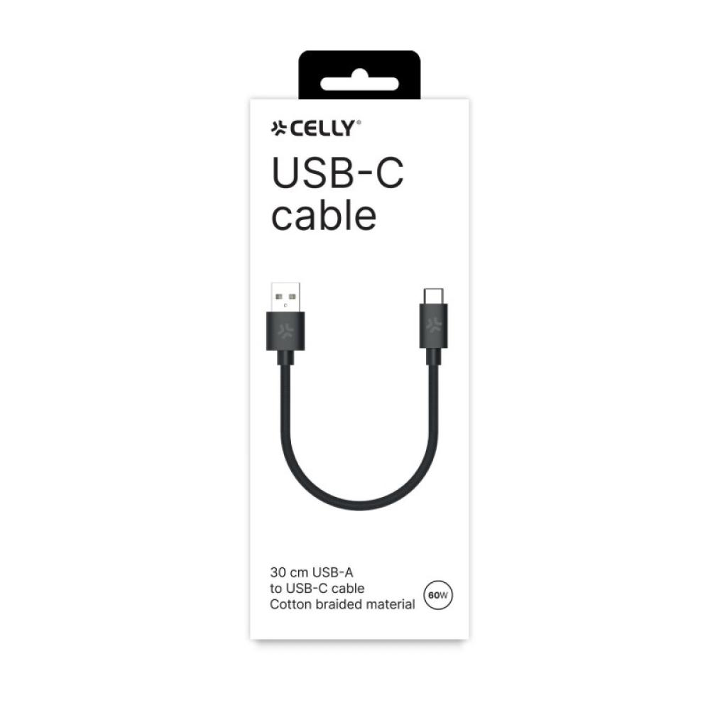 Celly - USBAUSBCCOT30BK cable USB 1,5 m USB C Blanco