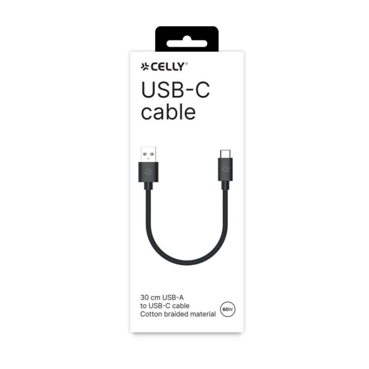 Celly - USBAUSBCCOT30BK cable USB 1,5 m USB C Blanco