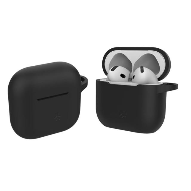 Celly - AIRCASE PARA AIRPODS 4 NEGRO
