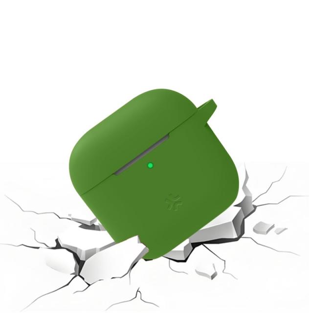 Celly - AIRCASE PARA AIRPODS 4 VERDE