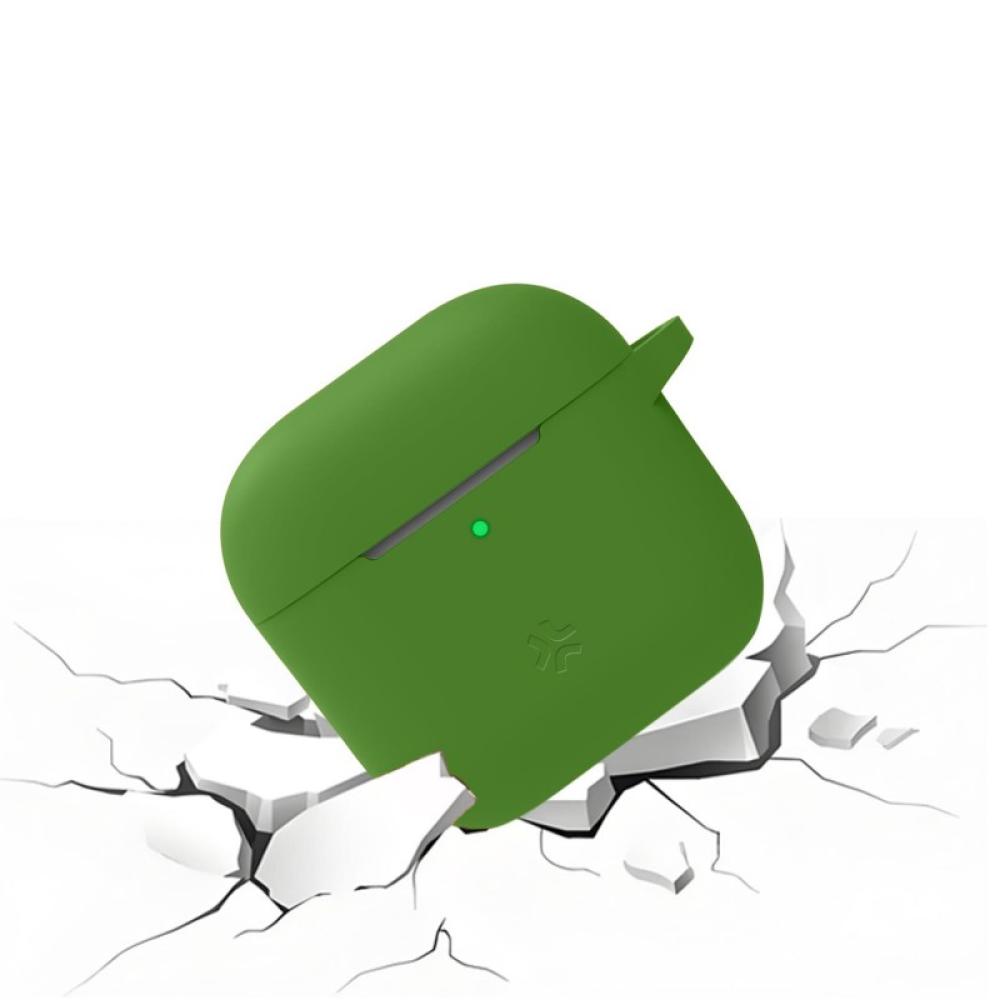 Celly - AIRCASE PARA AIRPODS 4 VERDE
