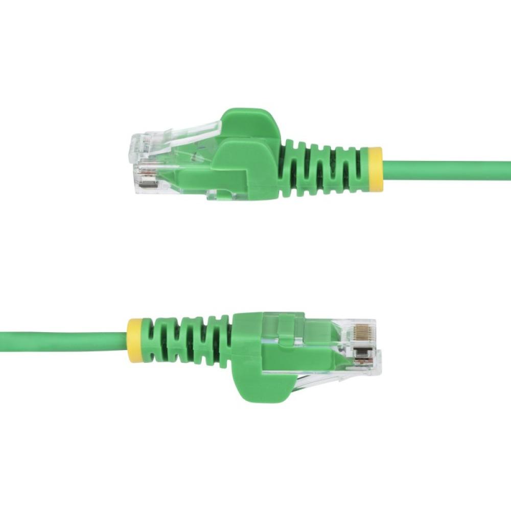 StarTech.com - Cable de Red Ethernet CAT6 Delgado sin Enganches Verde de 10m - Cable RJ45 Snagless Slim de 28AWG - Alambre de Co