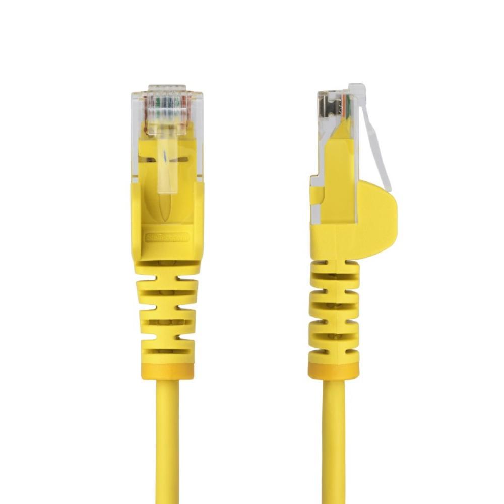 StarTech.com - Cable de Red Ethernet CAT6 Delgado sin Enganches Amarillo de 10m - Cable RJ45 Snagless Slim de 28AWG - Alambre de