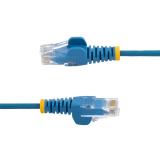StarTech.com - Cable de Red Ethernet CAT6 Delgado sin Enganches Azul de 15m - Cable RJ45 Snagless Slim 28AWG - Alambre de Cobre