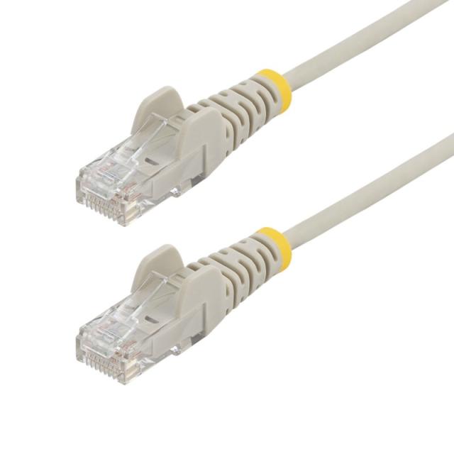 StarTech.com - Cable de Red Ethernet CAT6 Delgado sin Enganches Gris de 7m - Cable RJ45 Snagless Slim 28AWG - Alambre de Cobre P