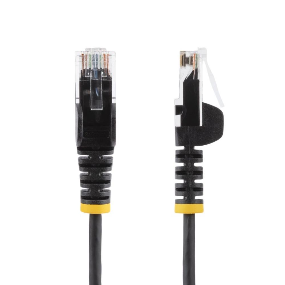 StarTech.com - Cable de Red Ethernet CAT6 Delgado sin Enganches Negro de 10m - Cable RJ45 Snagless Slim de 28AWG - Alambre de Co